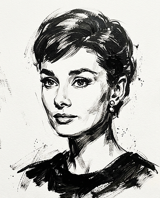 Audery Hepburn Portrait.
