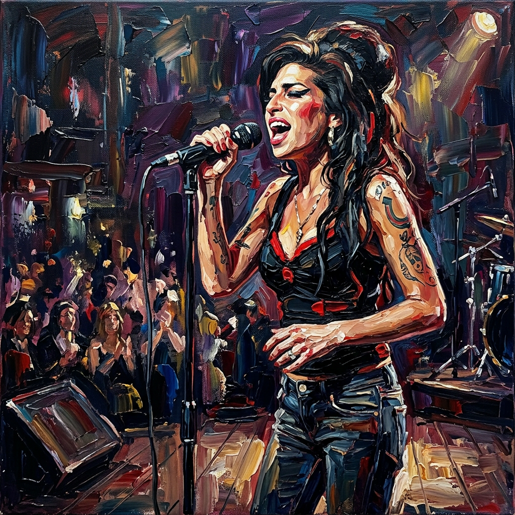 Amy Winehouse printable download portrait AWSQ8