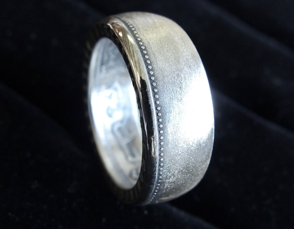 Miniature : N°15 Bague pièce de 5.- Suisse "Discrète avec pointillés"