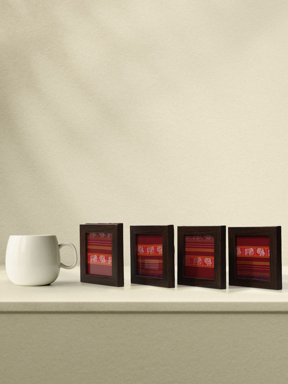 Tea-Coasters set of 4 Pcs (Elephant)