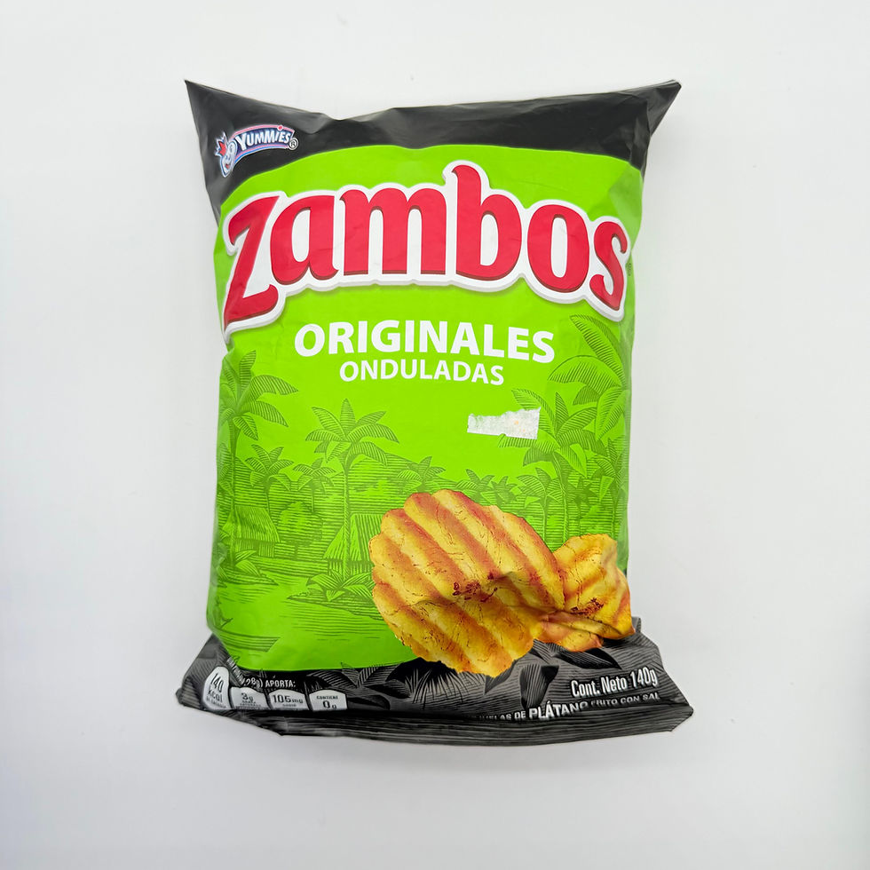 Yummíes Zambos Originales Onduladas - Hojuelas de Plátano Frito con Sal: