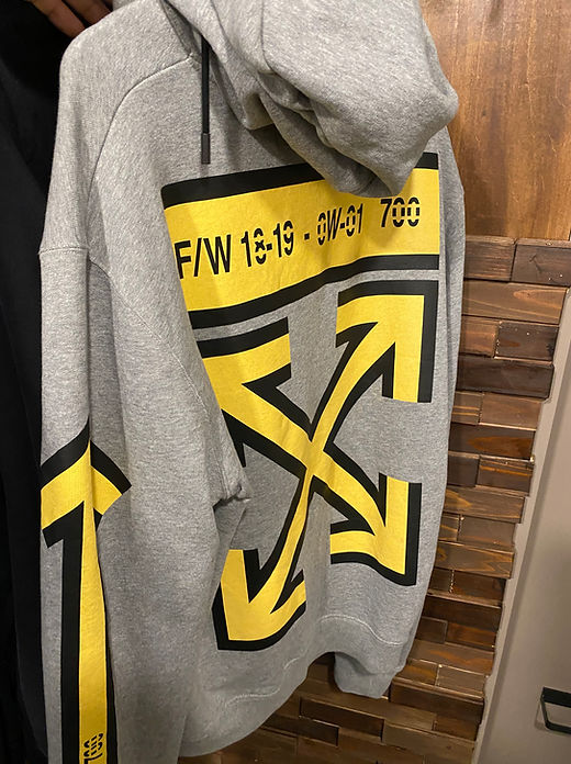 19AW OFF-WHITE industrialパーカー OFF-WHITE オフホワイト 