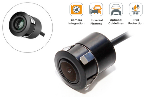 Universal car/ vehicle reverse view 18mm flush mount camera