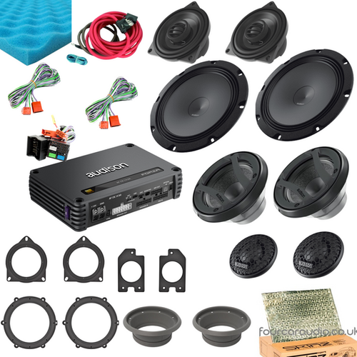 Porsche Front & Rear Speakers – Mid-Level 3-Way + DSP Amplifier