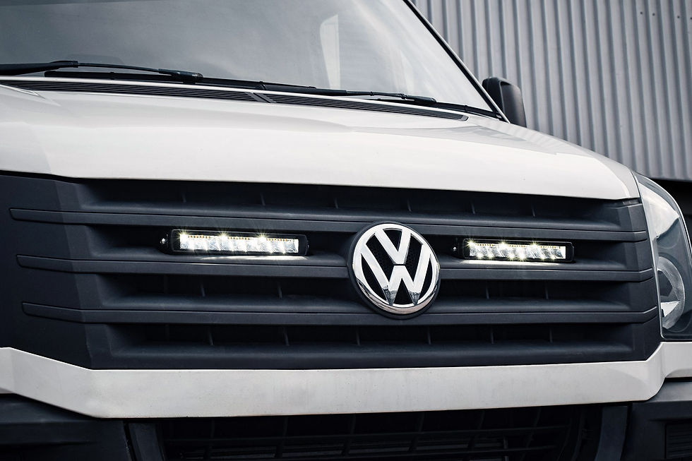 Thumbnail: Stealth VW Crafter 2011-2017 Twin 10″ Luminous LED Integration Grille Kit – 7,56