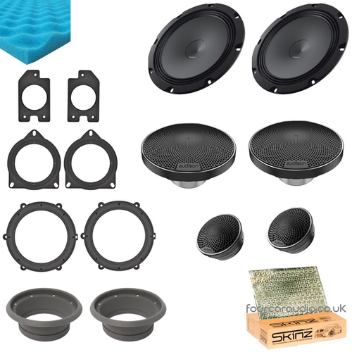 Porsche Front Door Speakers – High-Level 3-Way Upgrade