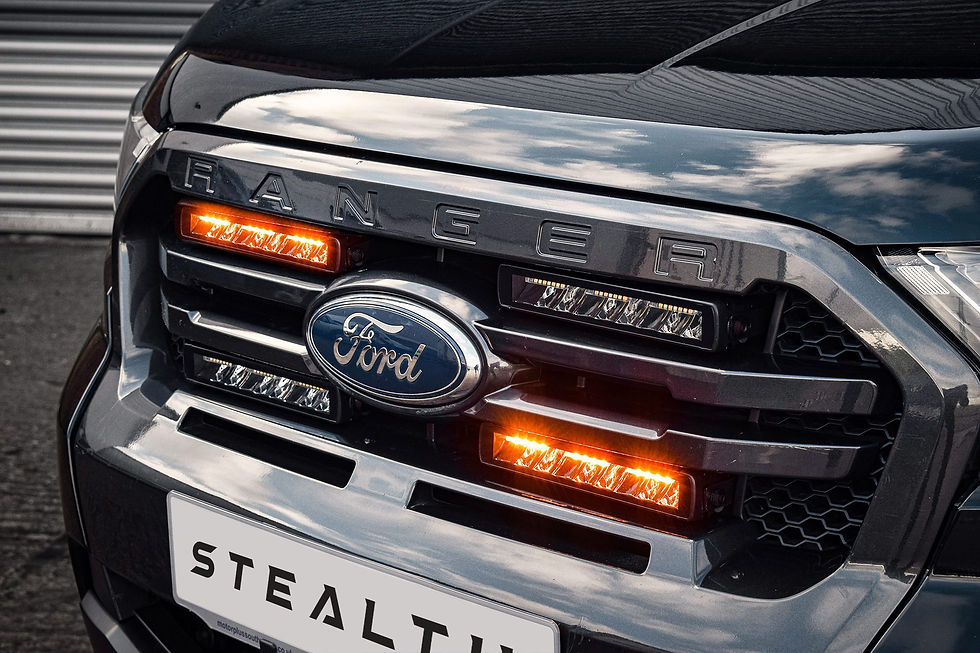 Thumbnail: Stealth Ford Ranger T8 2018-2022 Quad 10″ Flashing Luminous LED Integration Gril
