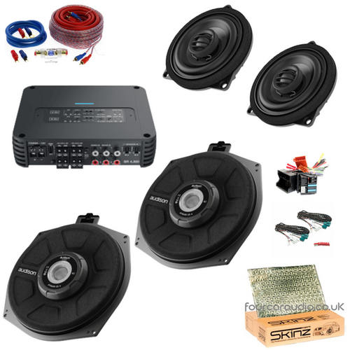 BMW Front Coaxial + Underseat Subwoofers with Non-DSP Amplifier