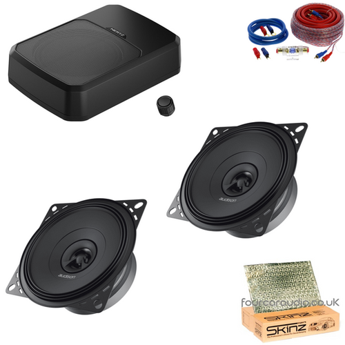 Land Rover Defender – Front Coaxial Speakers + Active Under-Seat Subwoofer