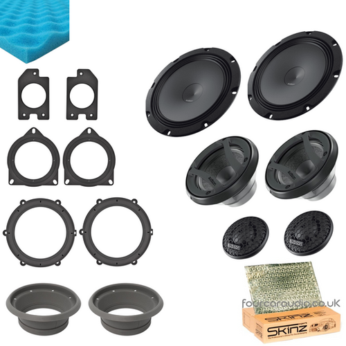 Porsche Front Door Speakers – Mid-Level 3-Way Upgrade