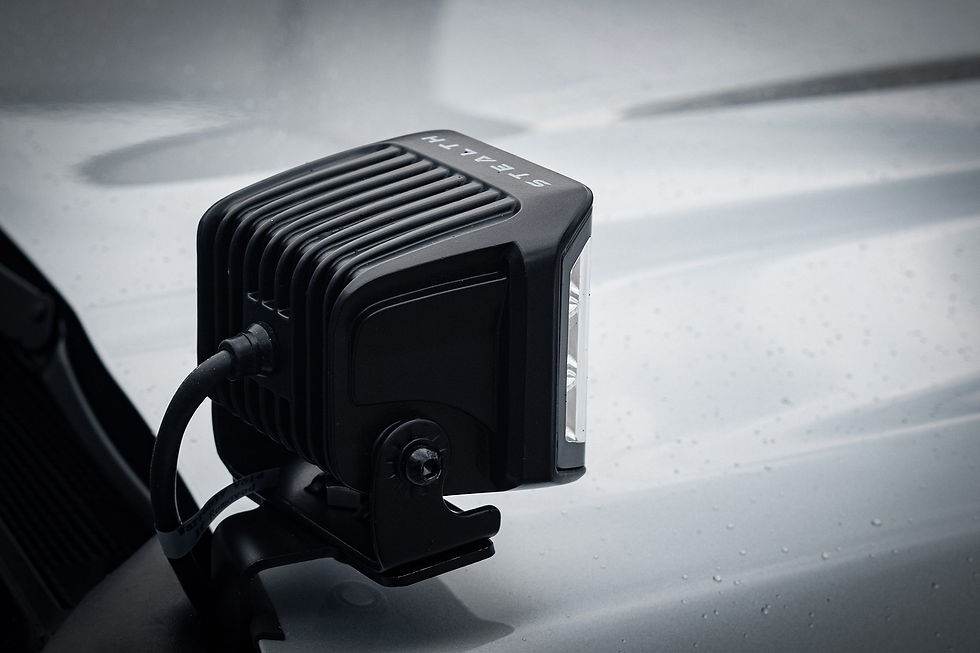 Thumbnail: Stealth VW Amarok 2023+ Twin 4″ Dark Force LED Bonnet Kit – 16,800 Lumens