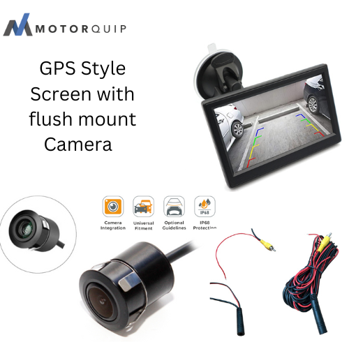 GPS style screen with flush fit camera kit