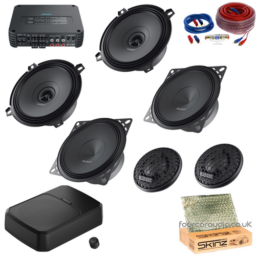 Defender – Front Component + Rear Coaxial Speakers + Amplifier + Active Sub