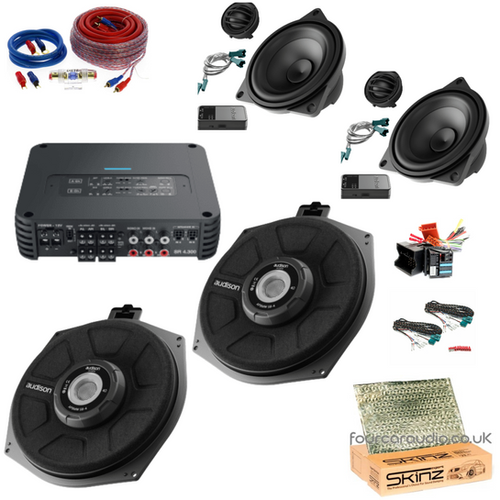 BMW Front Component + Underseat Subwoofers with Non-DSP Amplifier
