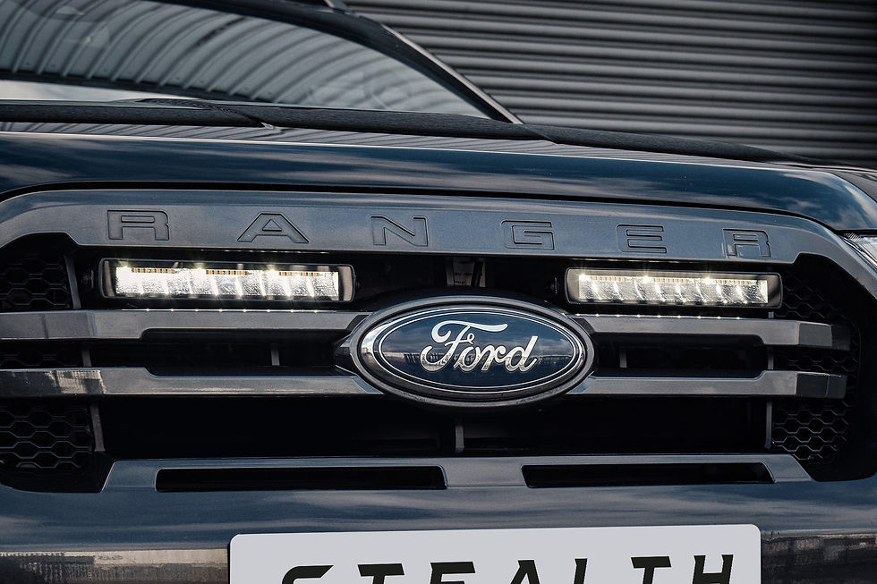 Thumbnail: Stealth Ford Ranger T8 2018-2022 Twin 10″ Flashing Luminous LED Integration Gril