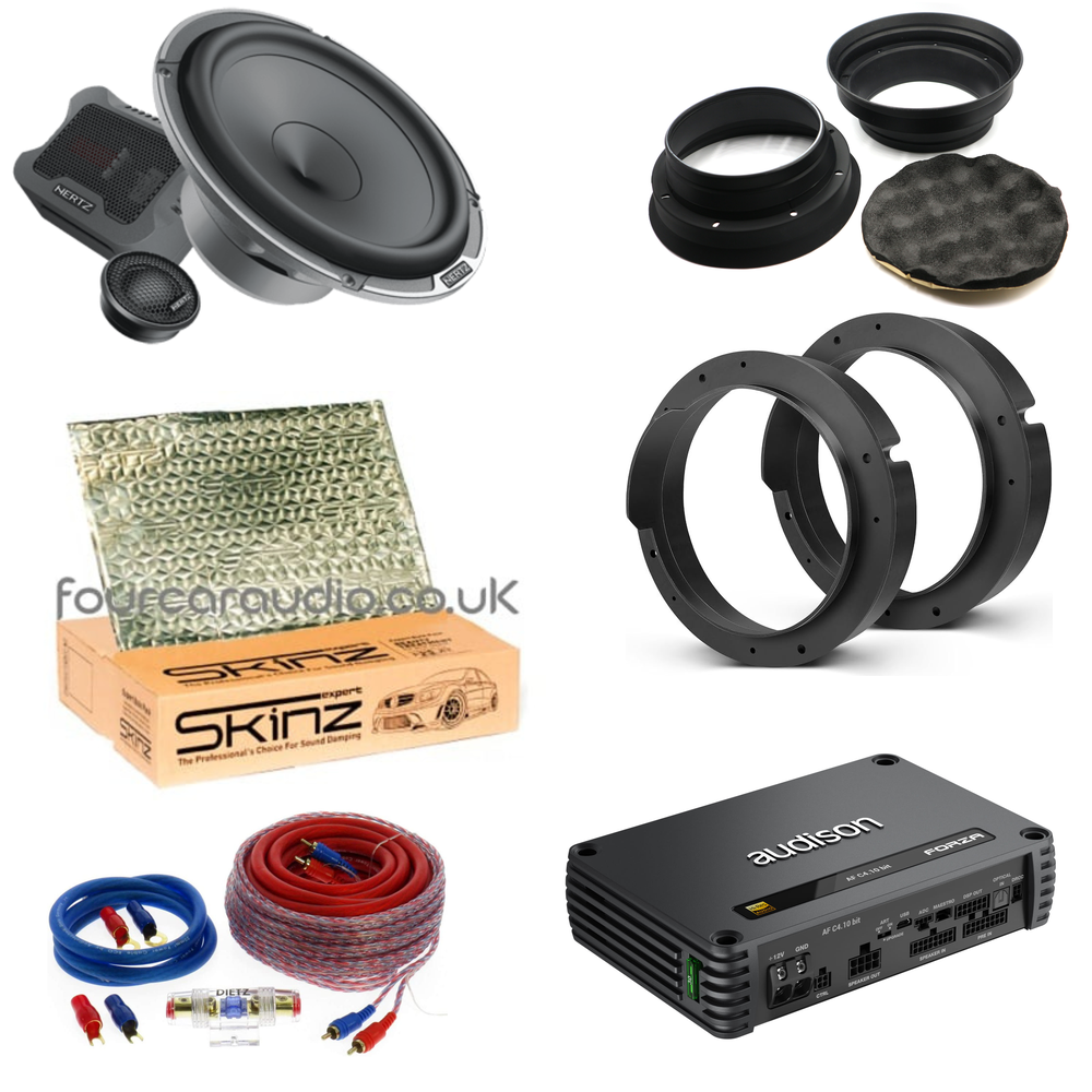High Level Front Speaker Upgrade – Hertz Mille Pro MPK 165.3 + Audison Forza AF