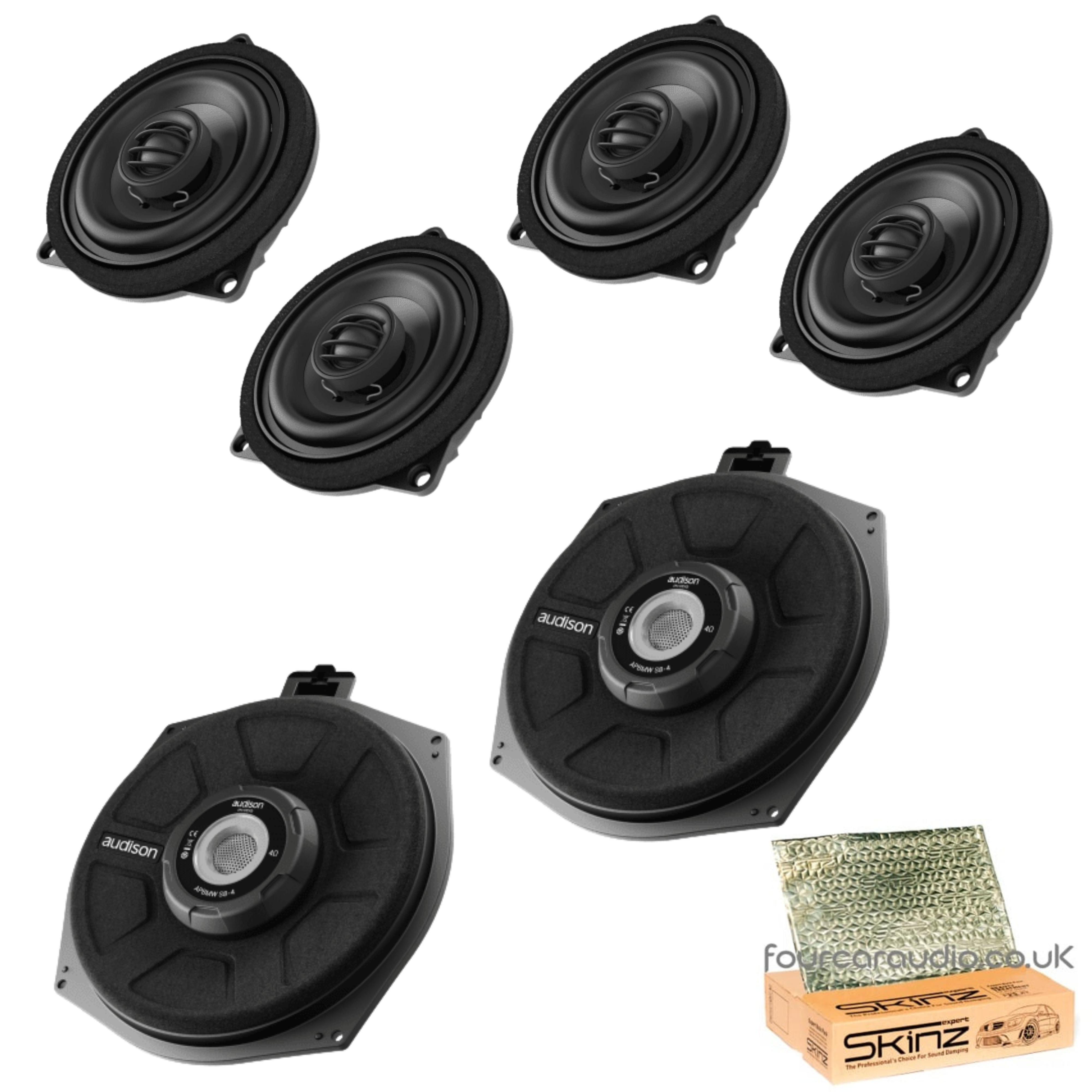 BMW Front & Rear Coaxial + Underseat Subwoofer Upgrade