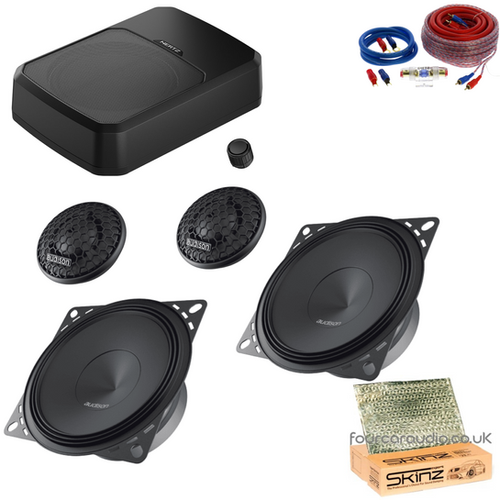 Land Rover Defender – Front Component Speakers + Active Under-Seat Subwoofer