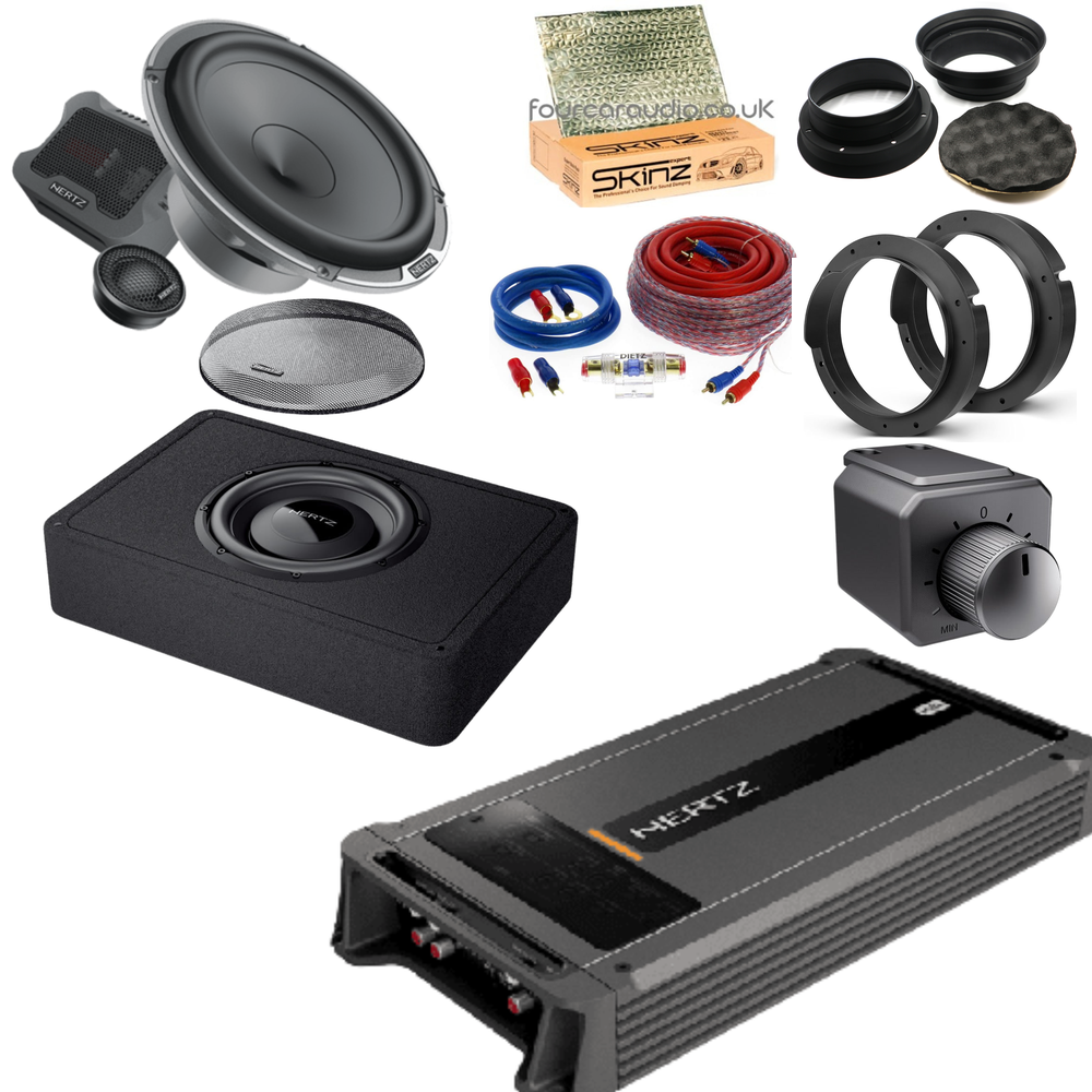 High Level System – Hertz Mille Pro MPK 165.3 + ML Power 5 Amp + MPBX 250 S2 Sub