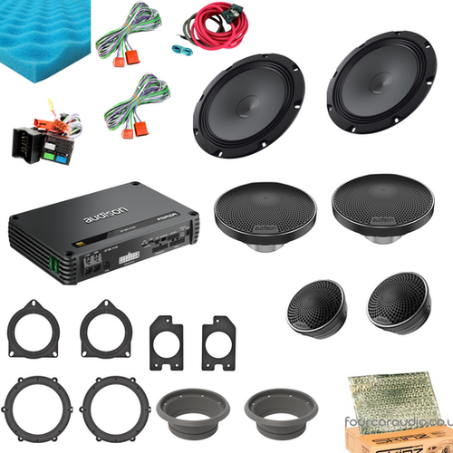 Porsche Front Door Speakers – High-Level 3-Way + DSP Amplifier