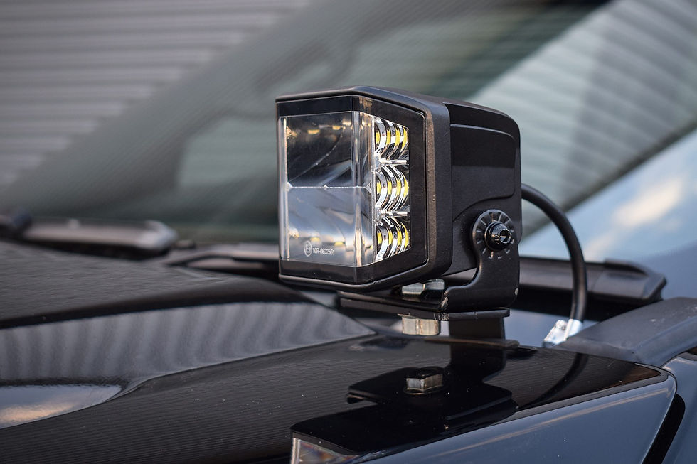 Thumbnail: Stealth Ford Ranger T8 2018-2022 Twin 4″ Dark Force LED Bonnet Kit – 16,800 Lume