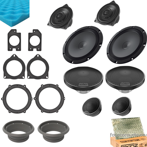 Porsche Front & Rear Door Speakers – High-Level 3-Way Upgrade