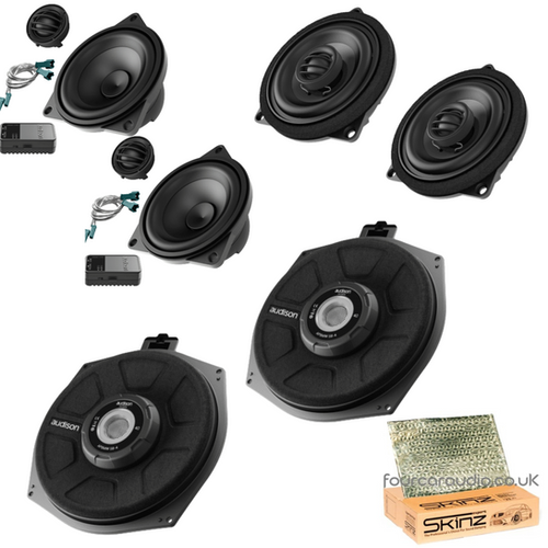 BMW Front Component + Rear Coaxial + Underseat Subwoofer Upgrade