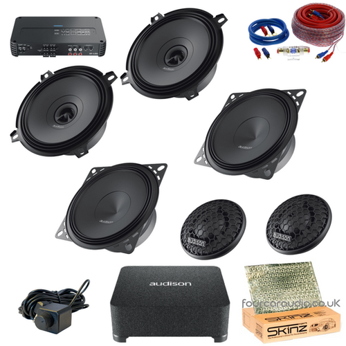 Defender – Front Component + Rear Coaxial + 5-Channel Amp + Passive Sub