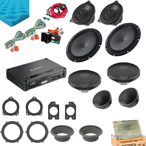 Porsche Front & Rear Speakers – High-Level 3-Way + DSP Amplifier