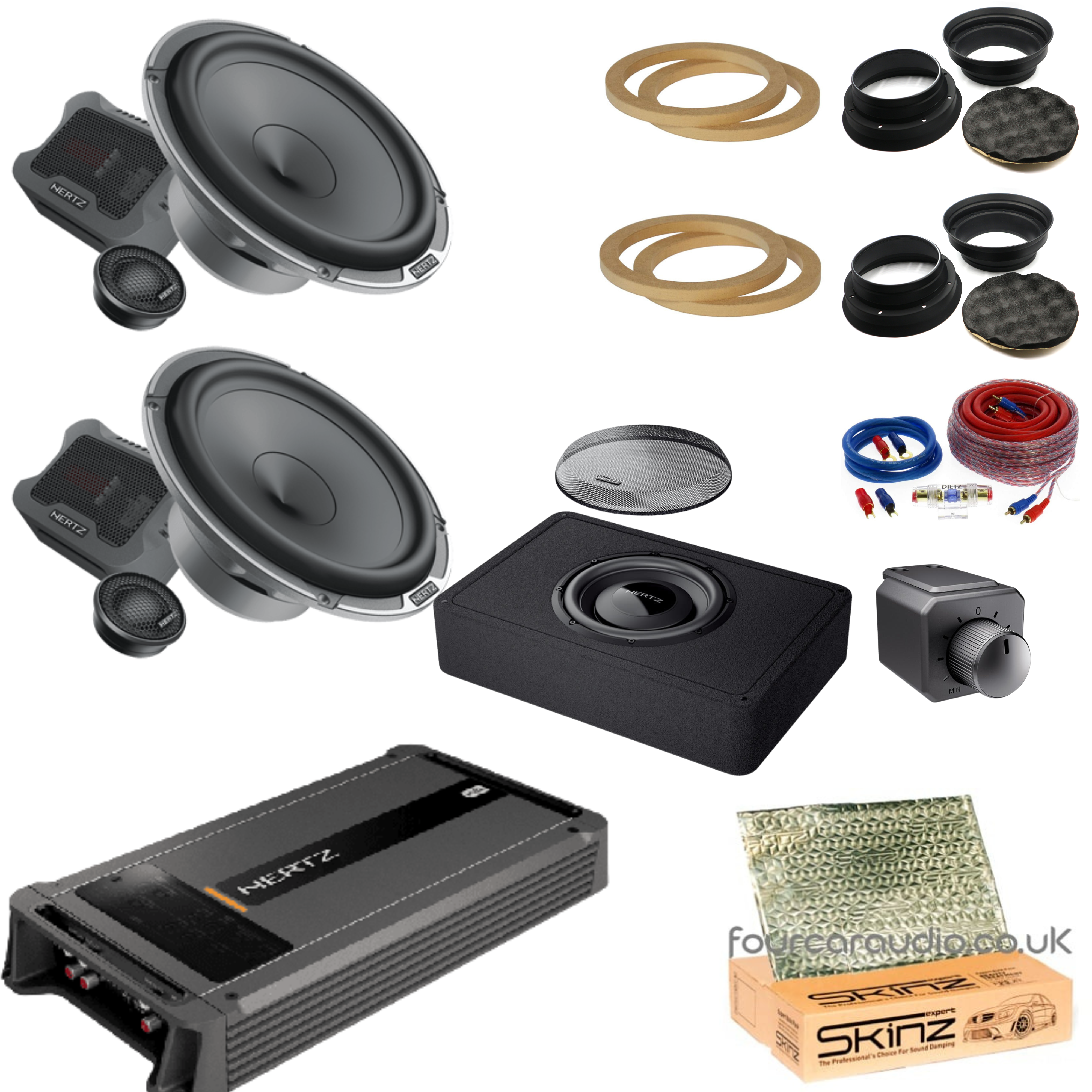 High Level – Hertz Mille Pro Speakers + Hertz ML 5 Amp + Hertz Mille Pro 250 Sub