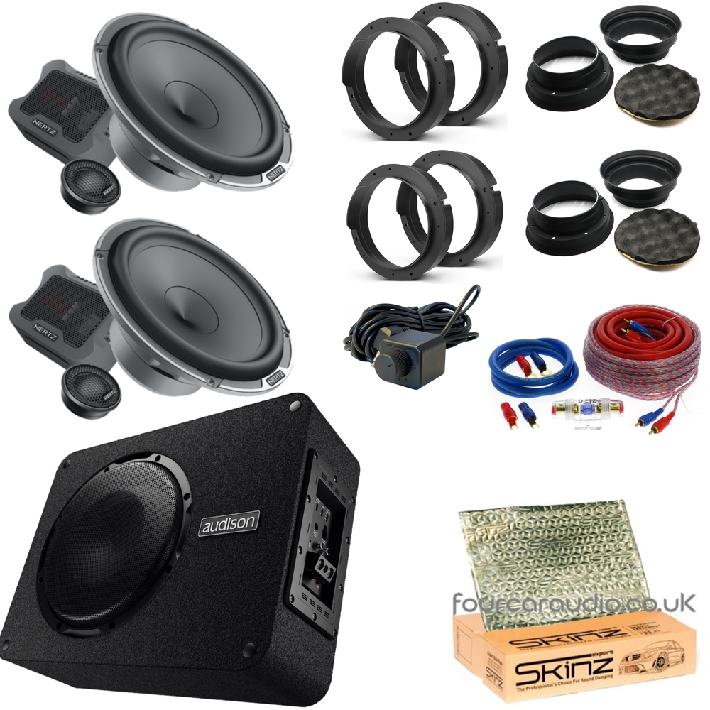 High Level – Hertz Mille Pro Components + Audison Prima 10 Active Boot Subwoofer