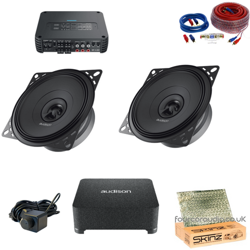Land Rover Defender – Front Coaxial Speakers + Amplifier + Passive Subwoofer