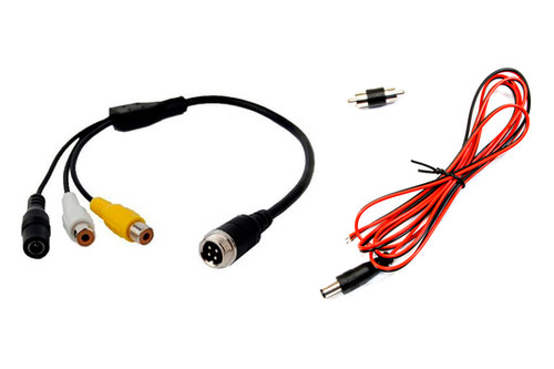 4-Pin Male to RCA Camera Converter Cable with Male Adapter