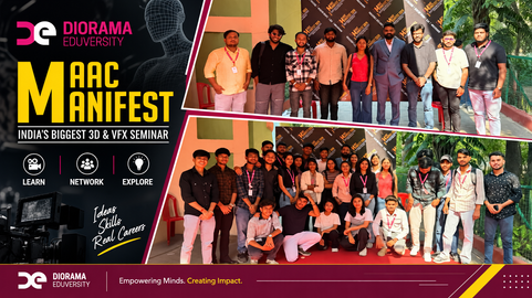 Classroom to the Red Carpet: Diorama Students at MAAC Manifest, India's Biggest 3D and VFX Seminar