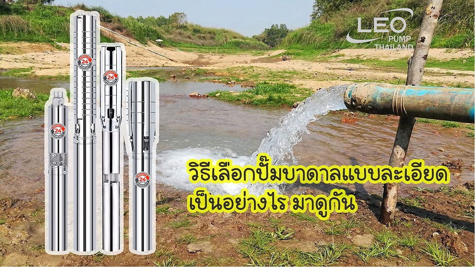 วิธีเลือกปั๊มบาดาลแบบละเอียด