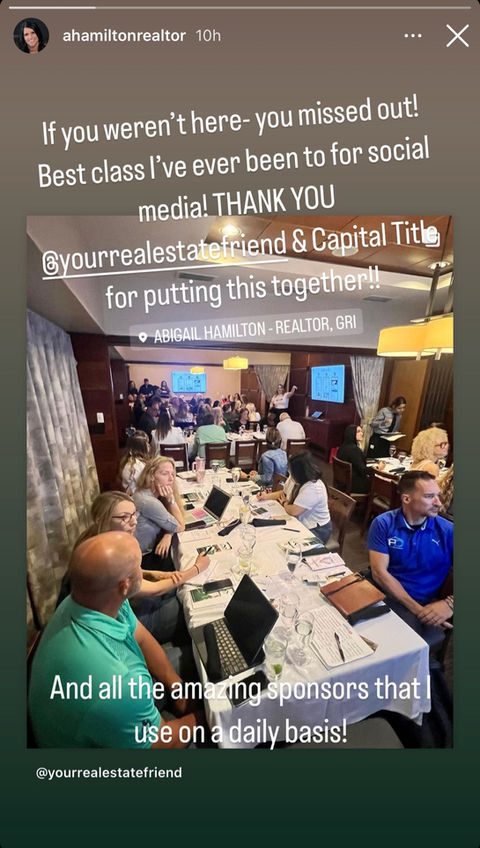 The Simple Touches on Instagram Capital title Canva training for real estate agents