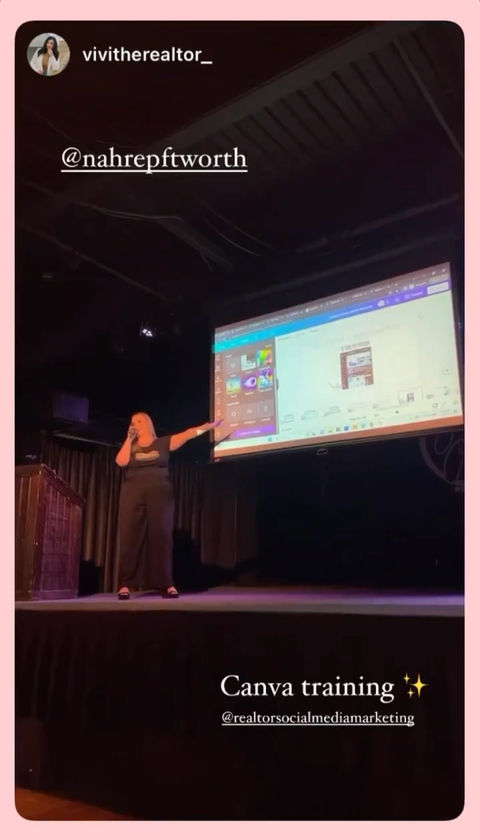 The Simple Touches Canva training at NAHREP fort worth texas