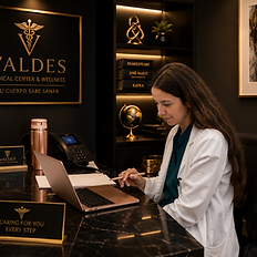 Doctor at Valdes Medical Center family medicine consultation