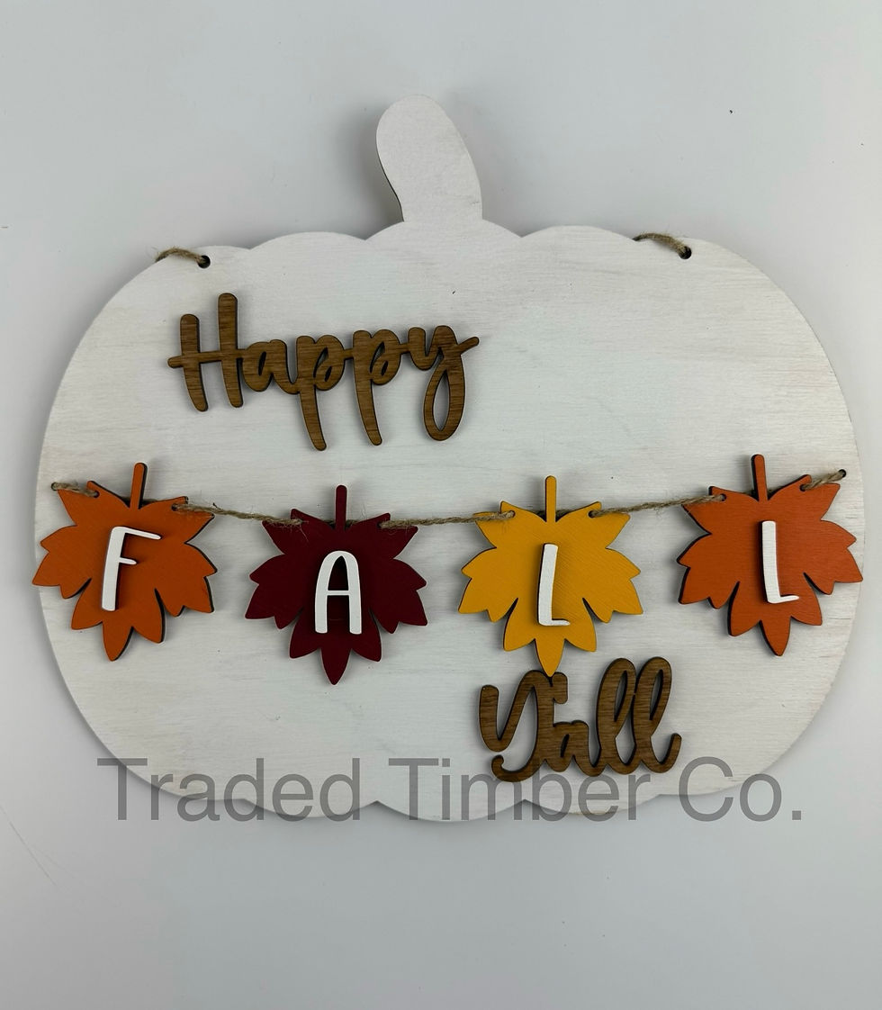 Happy Fall Y’all Door Hanger