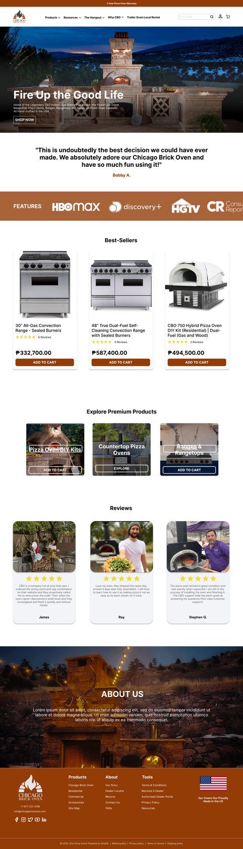Homepage Redesign - Final High Fidelity Wireframe
