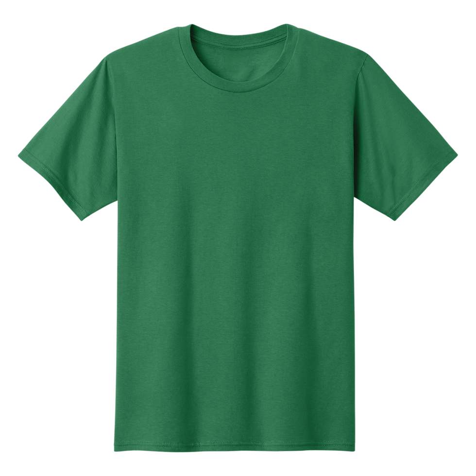 Front view of an athletic kelly Port & Company short sleeve crewneck t-shirt.