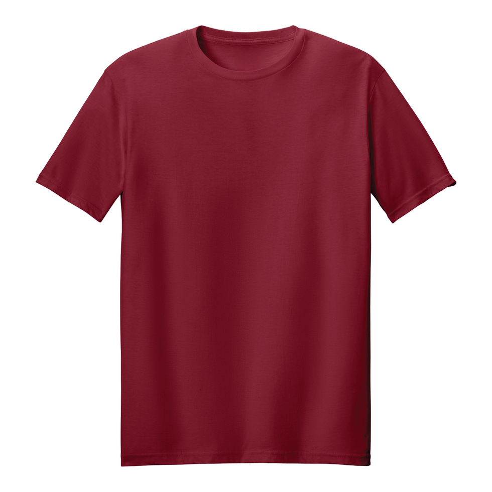 Thumbnail: Cardinal Gildan 64000 Softstyle T-Shirt, Front View - Soft Cotton Blank Apparel.