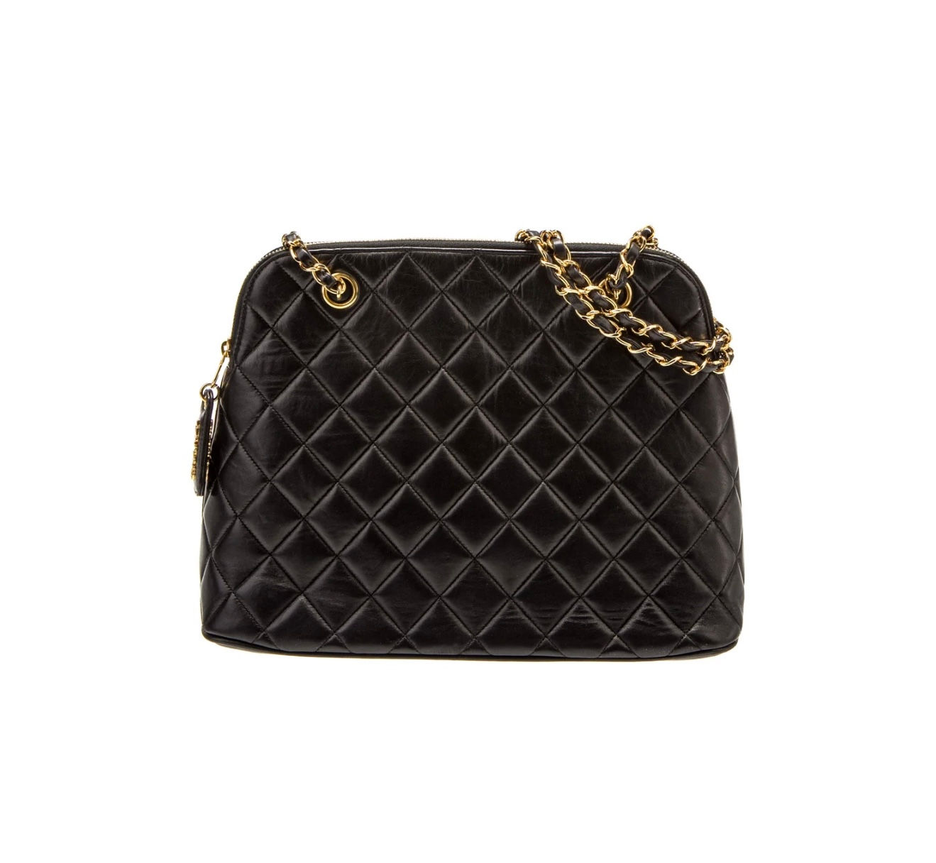Chanel Lambskin Leather Dome Bag