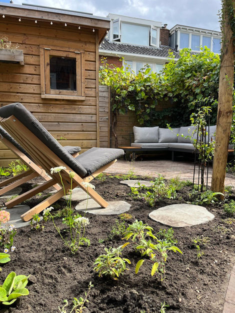 zitgelegenheid midden in border