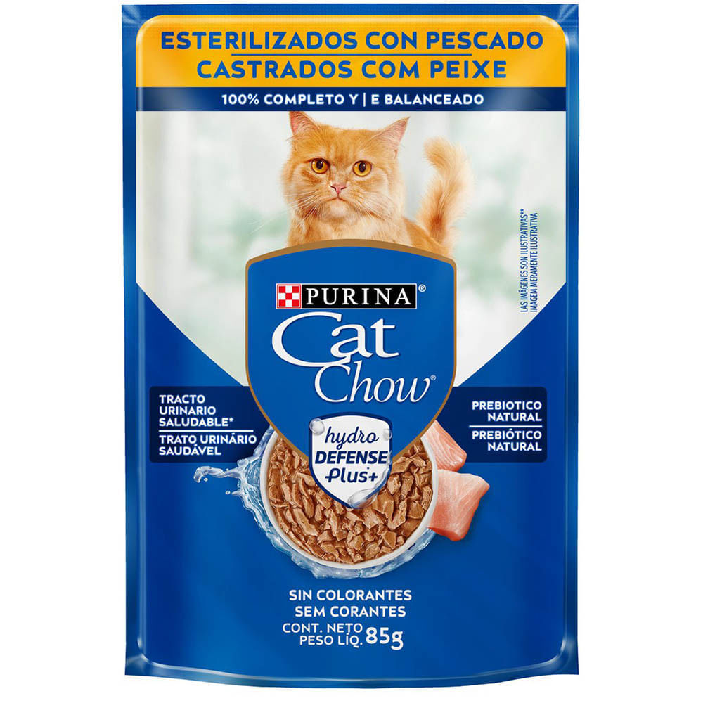Cat Chow Sachê Adulto Castrado Peixe 85g