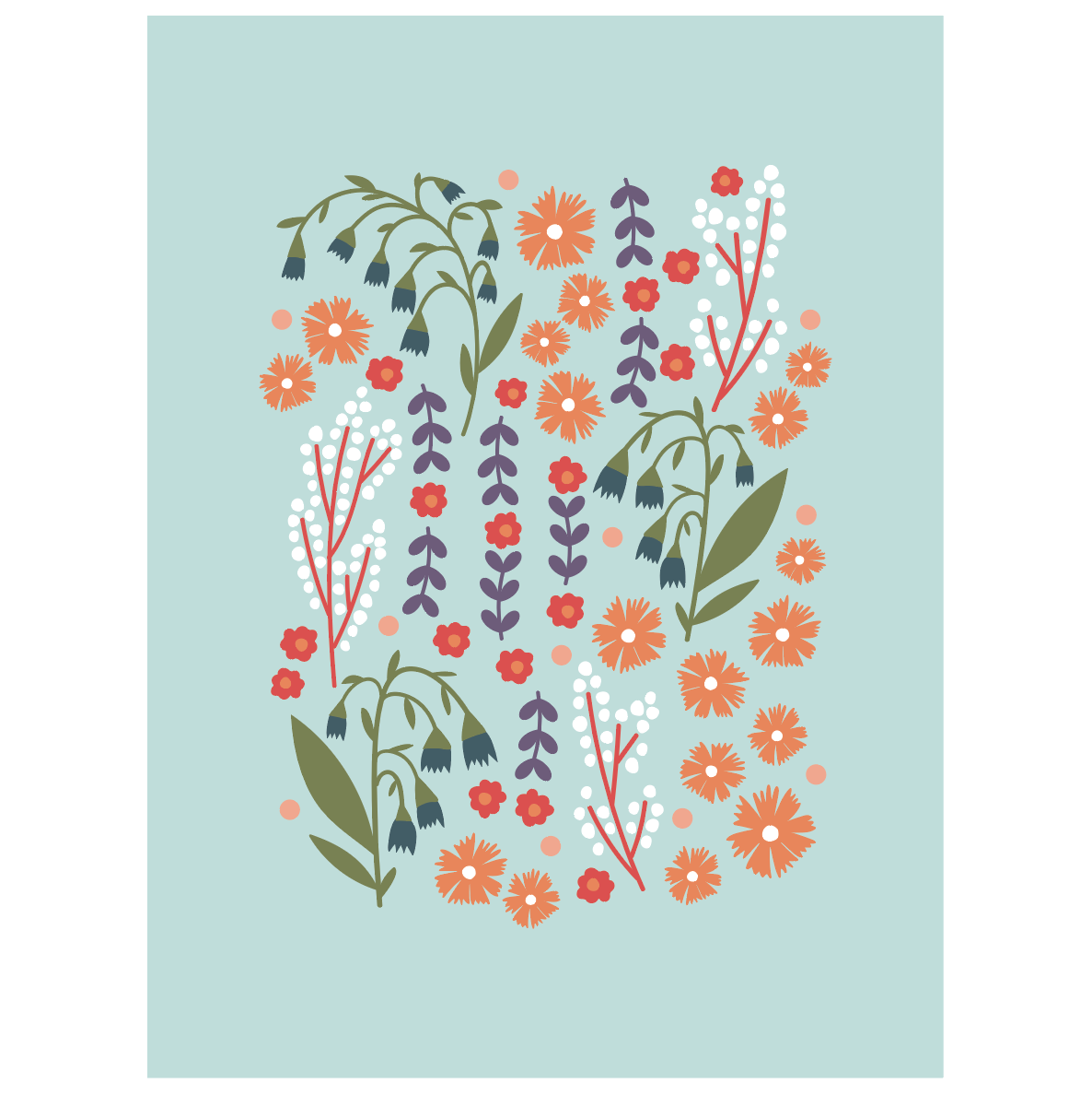 lillies valley floral mix - mint