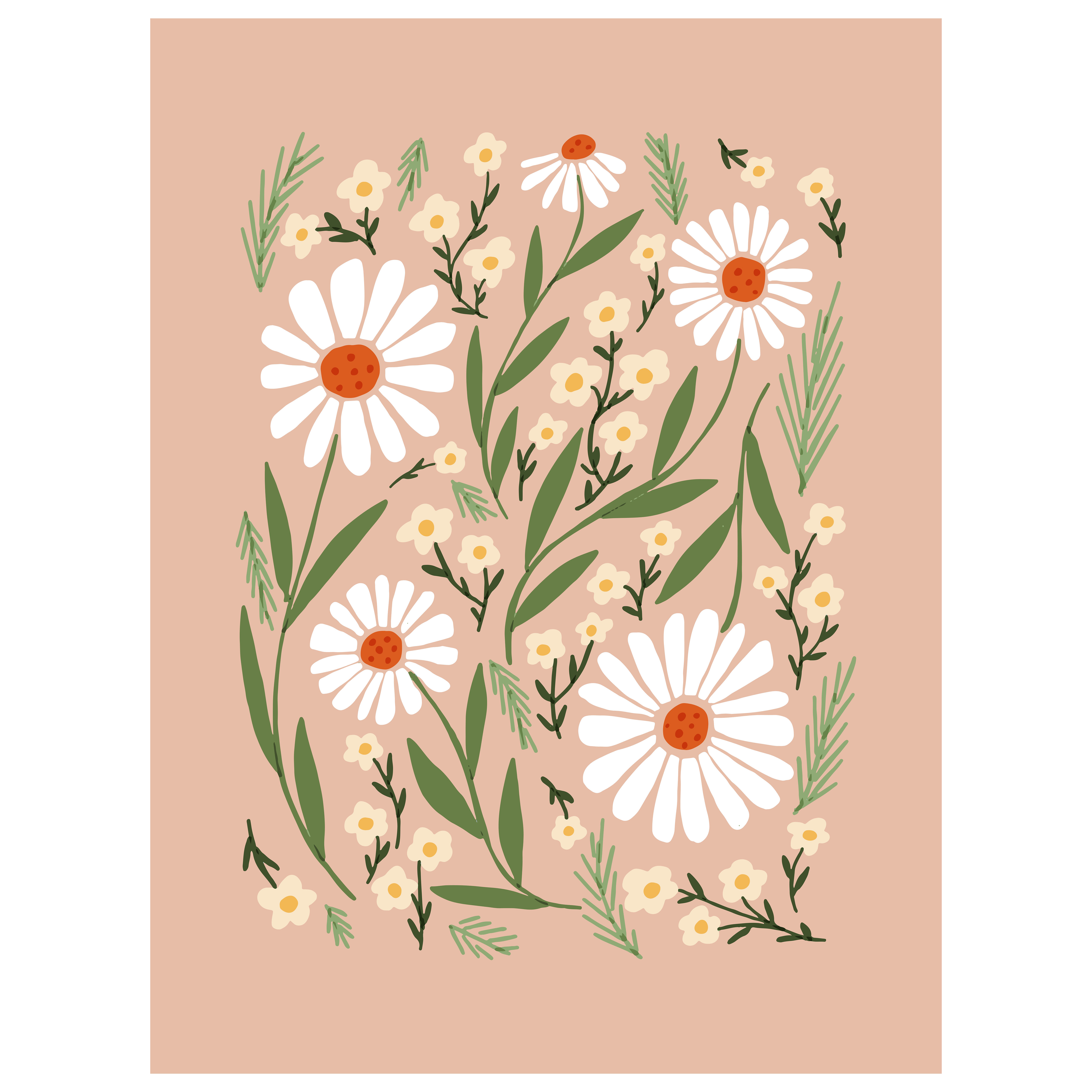 retro spring floral - SKU 1666