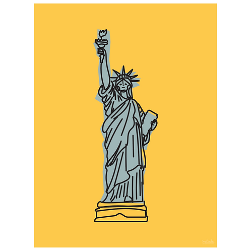 statue of liberty art print - SKU 1626