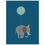 Thumbnail: elephant on balloon art print - SKU 1617