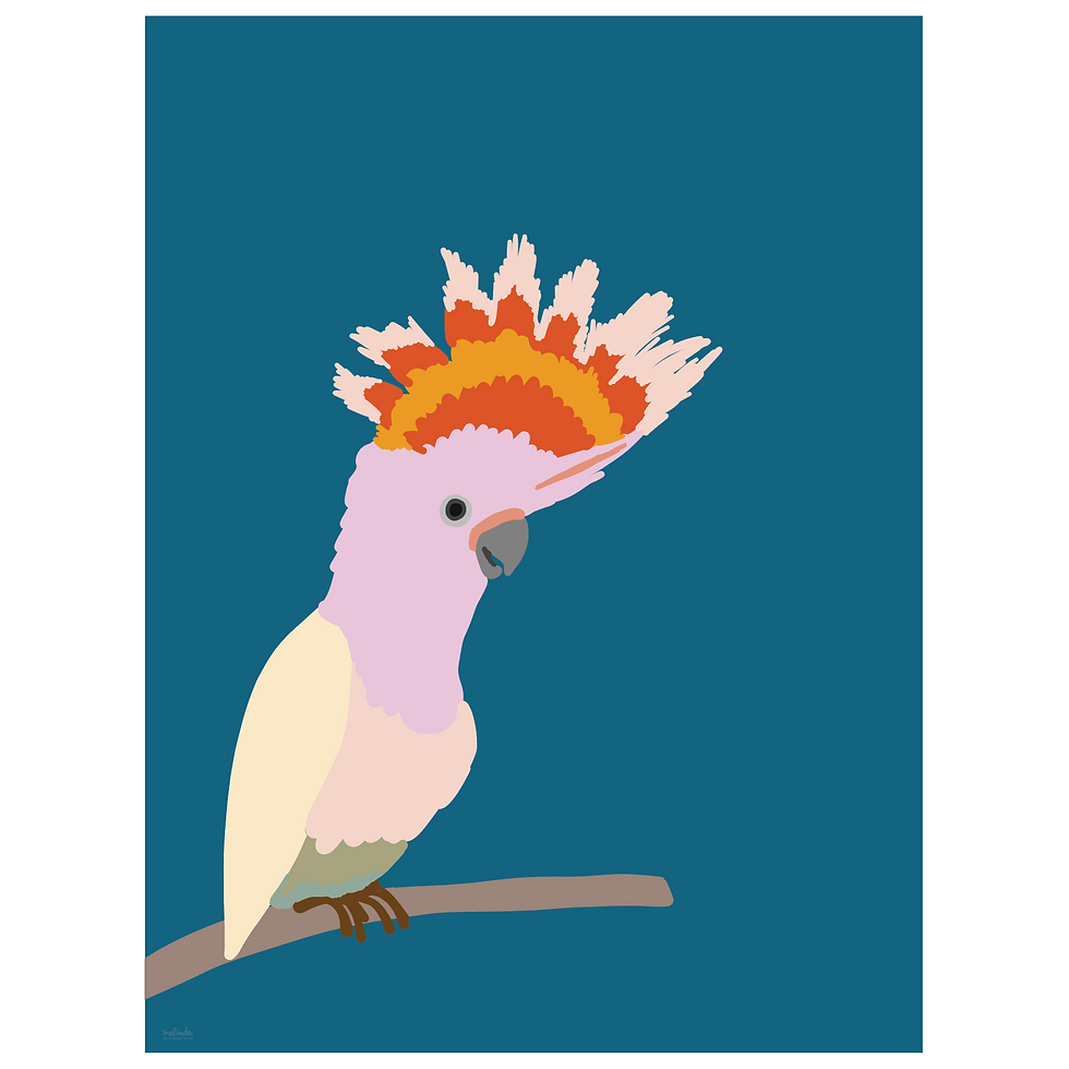 Thumbnail: cockatiel art print - SKU 1635